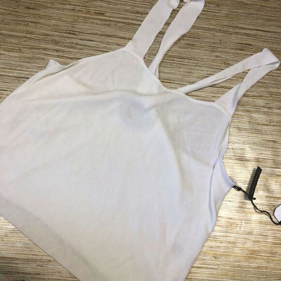 D-73 Leith O-ring back ribbed top OFF-WHITE size 3X new - Picture 1 of 2